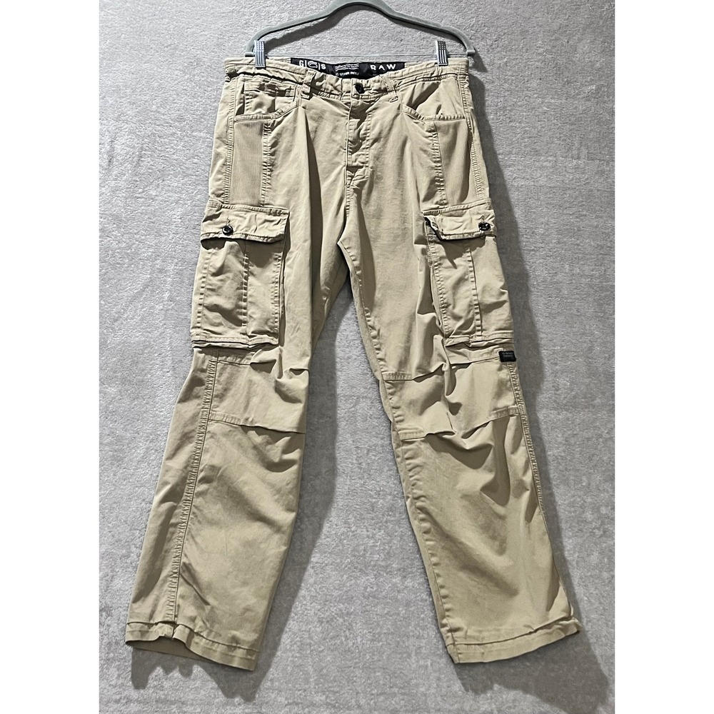 G-Star Raw Droner Relaxed Tapered Cargo Pant Mens 32 Tactical Utility Y2K Safari